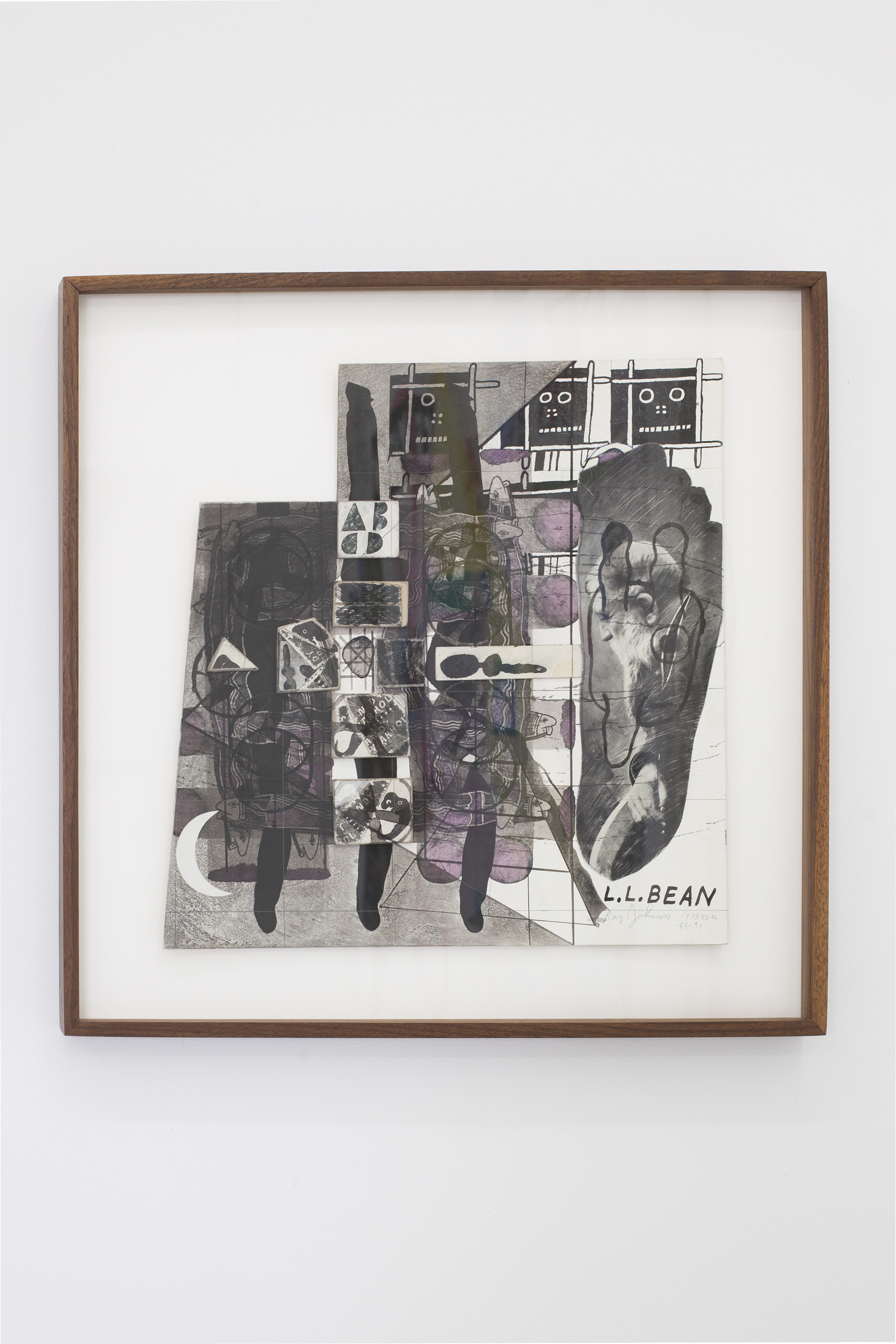 Ray Johnson Untitled (L.L. Bean), 1975-1991 Collage on illustration board © Ray Johnson Estate, Courtesy Richard L. Feigen & Co.