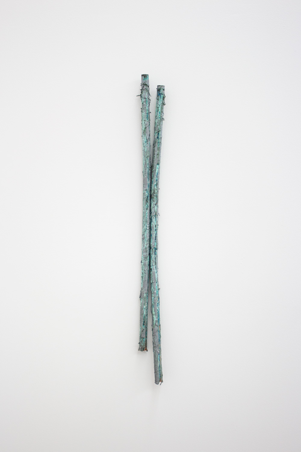 David Flaugher Perusing the Villa, 2014 Duct tape and patina on copper