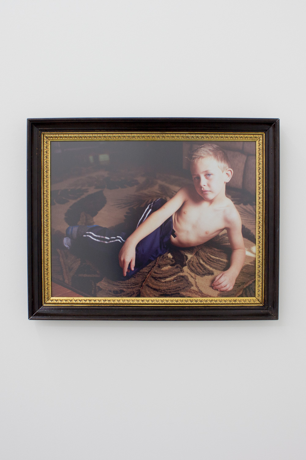 Ian Lewandowski Isaac on Rug, 2014 Digital chromogenic print