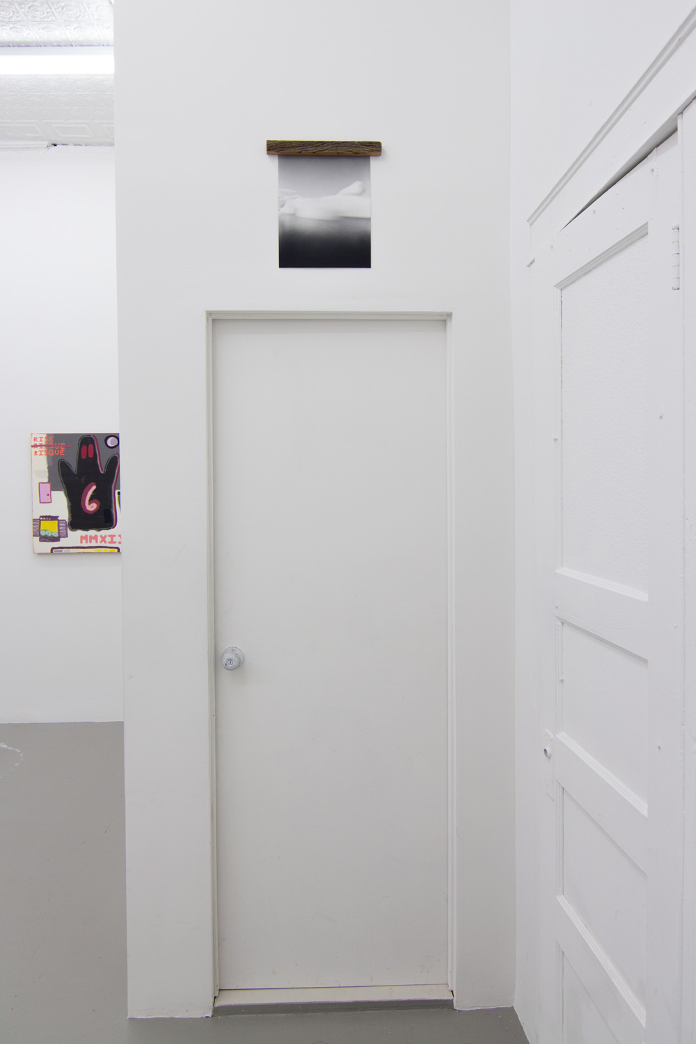 Vanessa Albury Future Relics: Arctic Ice (Plastic glacier, Svalbard), 2014 Silver gelatin print and antique wood