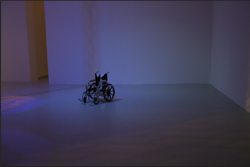 Flannery Silva American Girl Bodice, 2015a American Girl Doll wheelchair, pinstripe fabric, lace grommet trim, ribbon, rhinestones, bows, mini bra straps