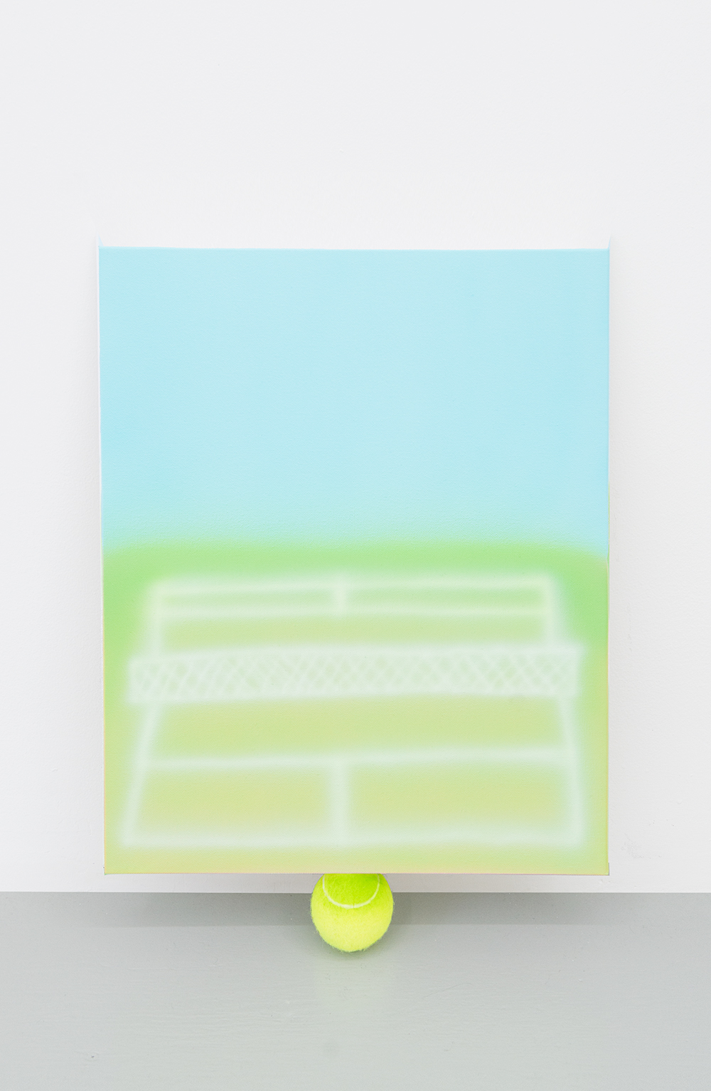 Jonny Paul Gillette Goal on tennis ball ball Acrylic polymer on canvas, tennis ball