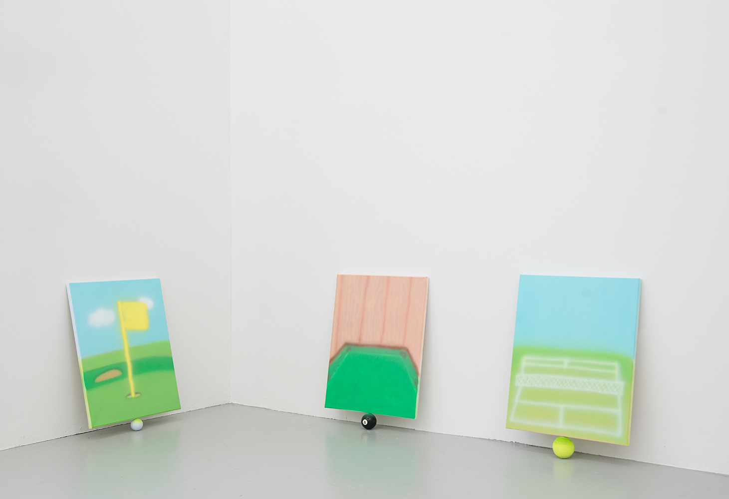 Goals On Balls, Installation view, 2015