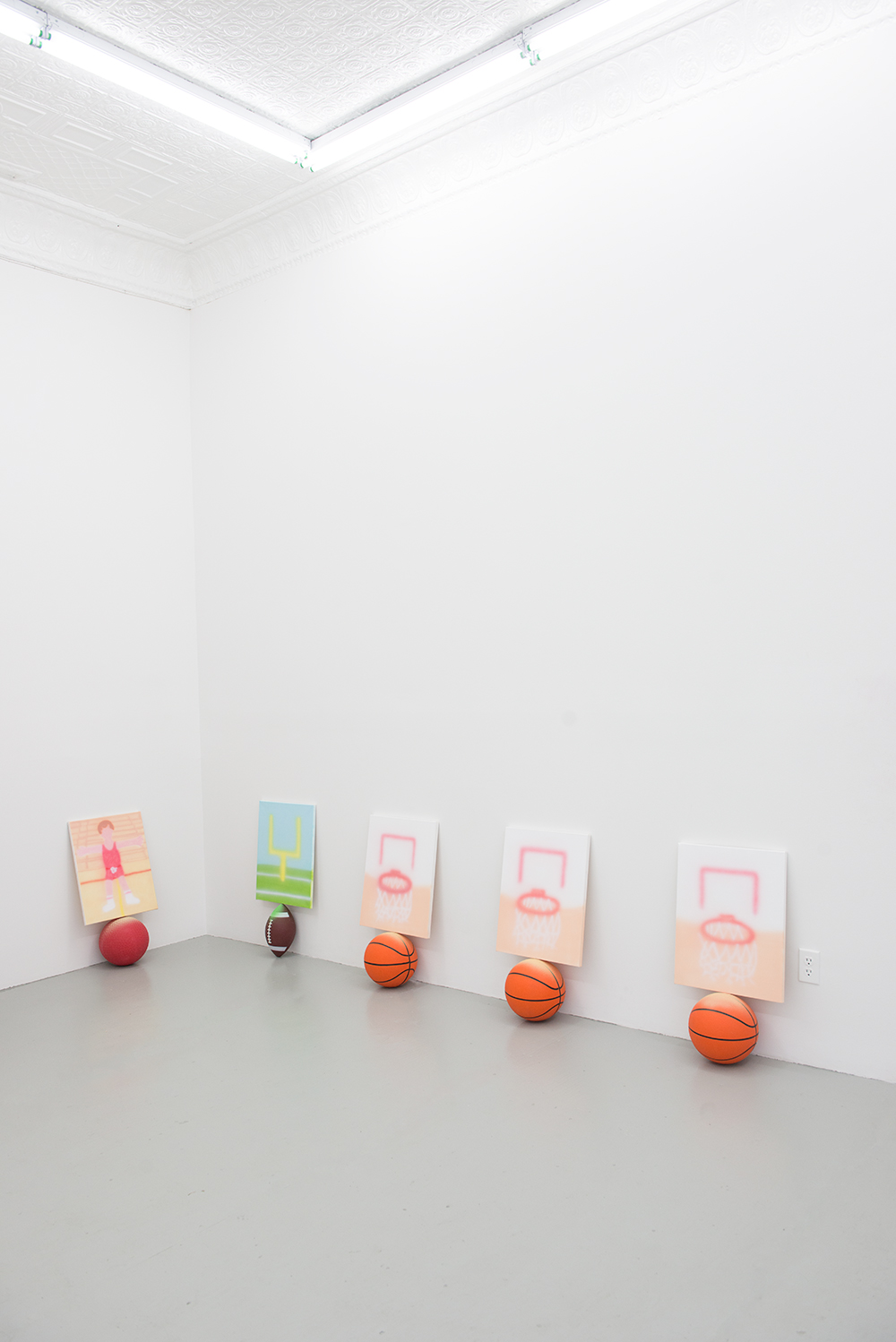 Goals On Balls, Installation view, 2015