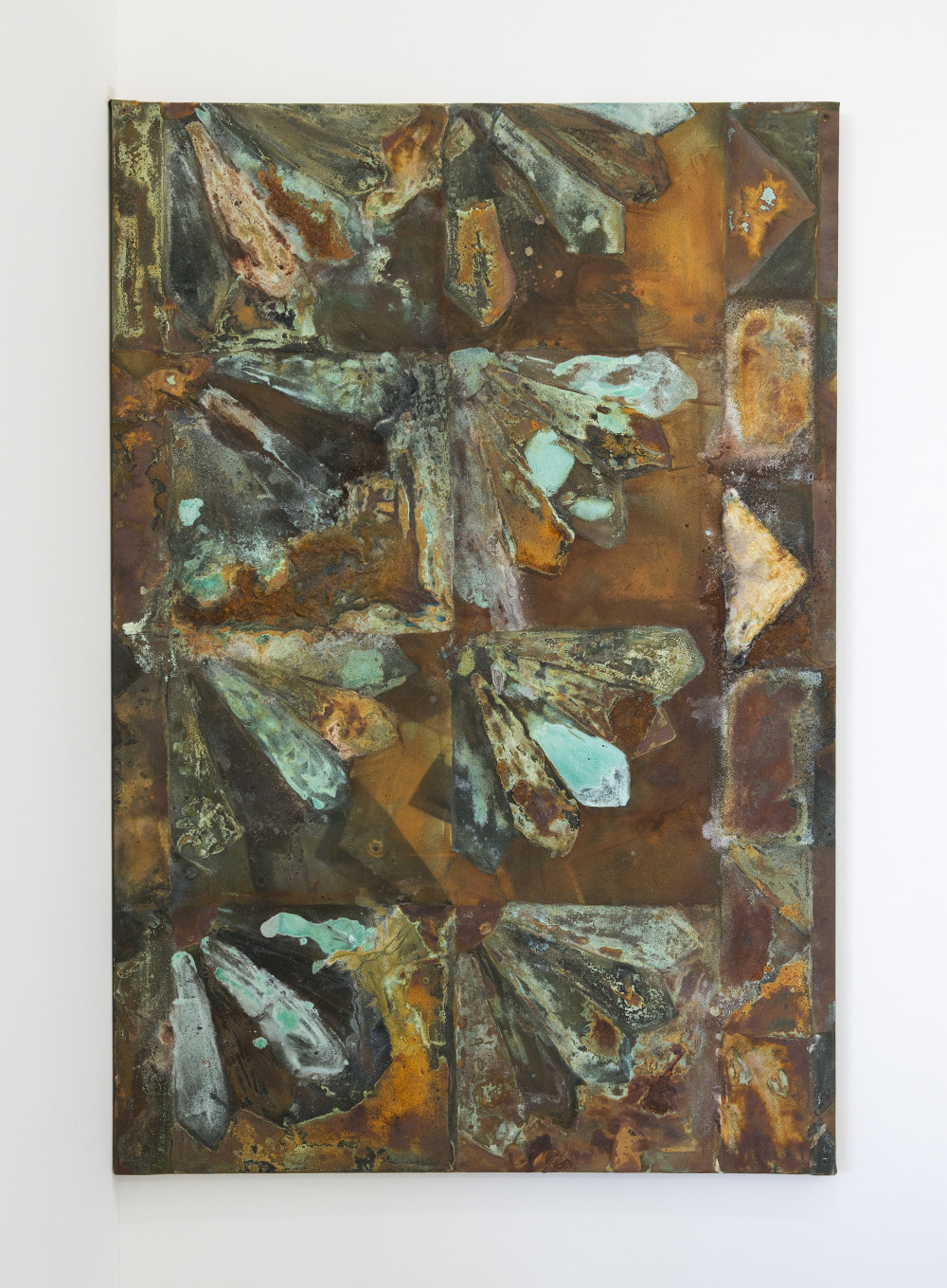 Nickolas Calabrese Tommy Ligotti, 2015 Iron, Copper, Bronze, Brass, Acrylic Polymers, Dye, Graphite and Inkjet on Canvas 