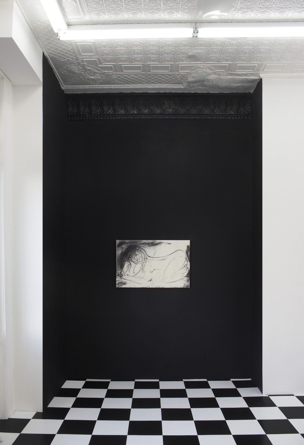 Alison Veit Miriam, 2015 Ink and hydrocal on canvas