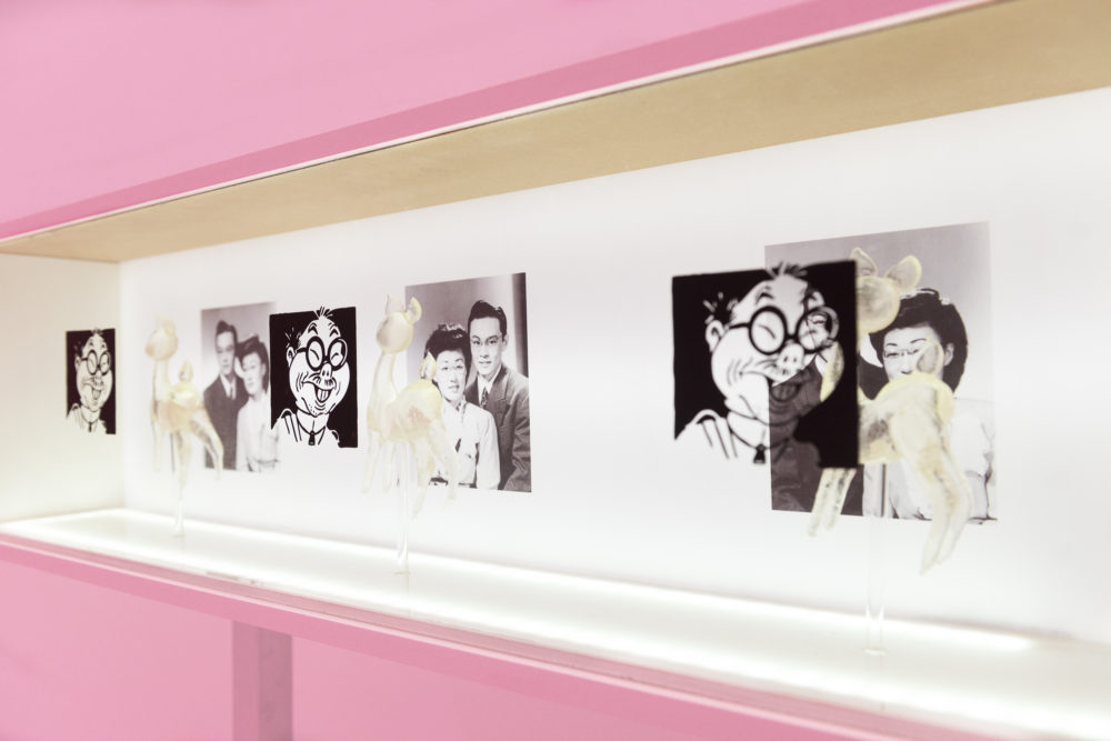 Alex Ito Hideyuki/Sueko (9066) (Detail), 2016 Led lights, acrylic, digital print on vinyl, aluminum, wood and paint