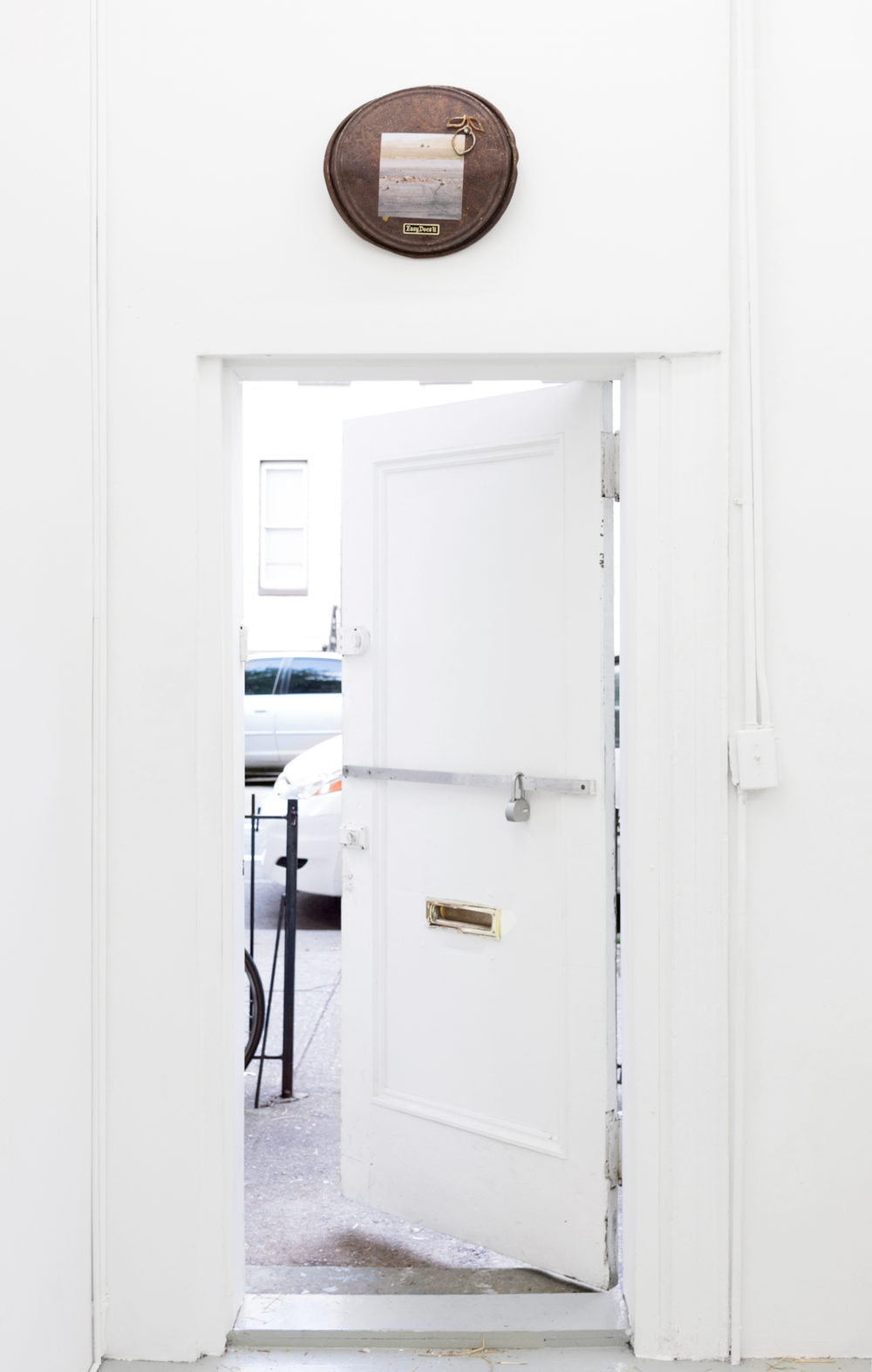 Suzanna Zak Easy Does It Fruit Street, Fresno County Gas Station, Lid, Sticker, Lemon, 2016 Sticker, found objects