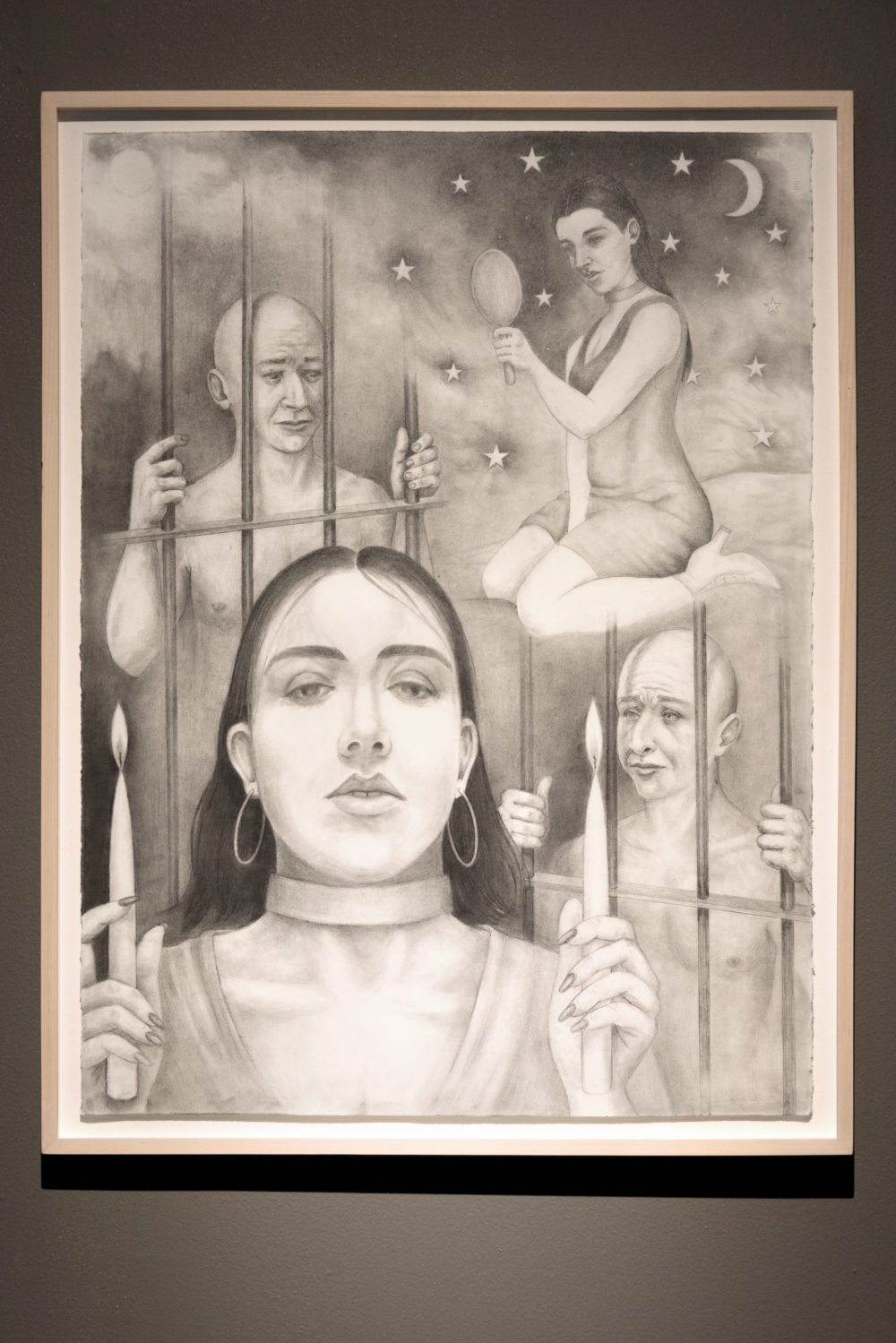 Flannery Silva i would sooner destroy my manhood than betray your heart, 2016 Graphite drawing by Ion Birch on paper