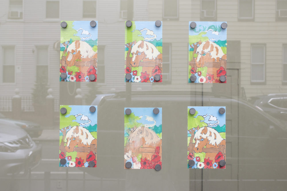 Rebecca Peel Perfect Husbandry (think of the Children), 2016 Tempera paint, pen ink on cardboard