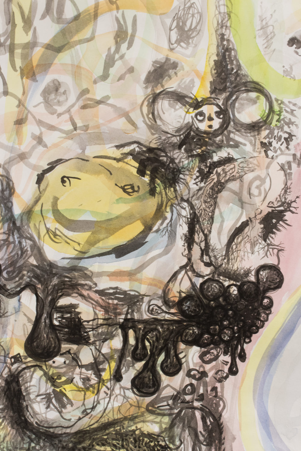 Betty Roytburd Untitled (Detail), 2016 Watercolor, sumi ink, gouache on paper