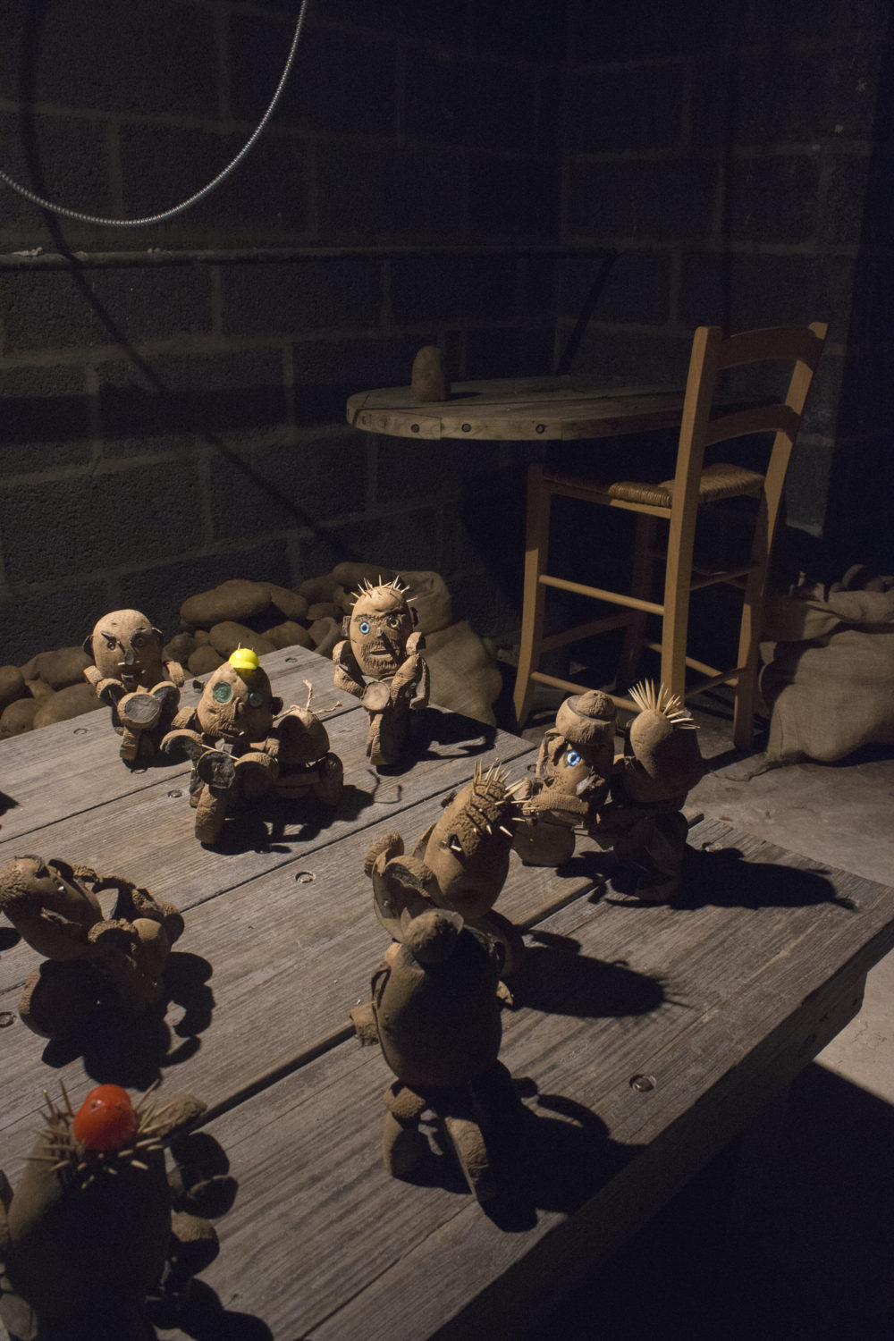 Betty Roytburd Night Wolves, 2016 Potatoes, toothpicks, plastic