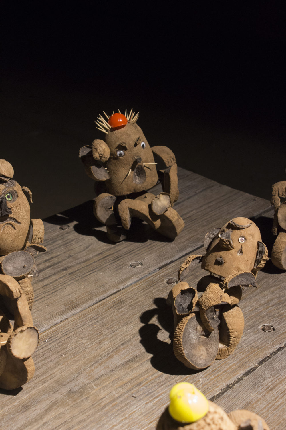 Betty Roytburd Night Wolves, 2016 Potatoes, toothpicks, plastic