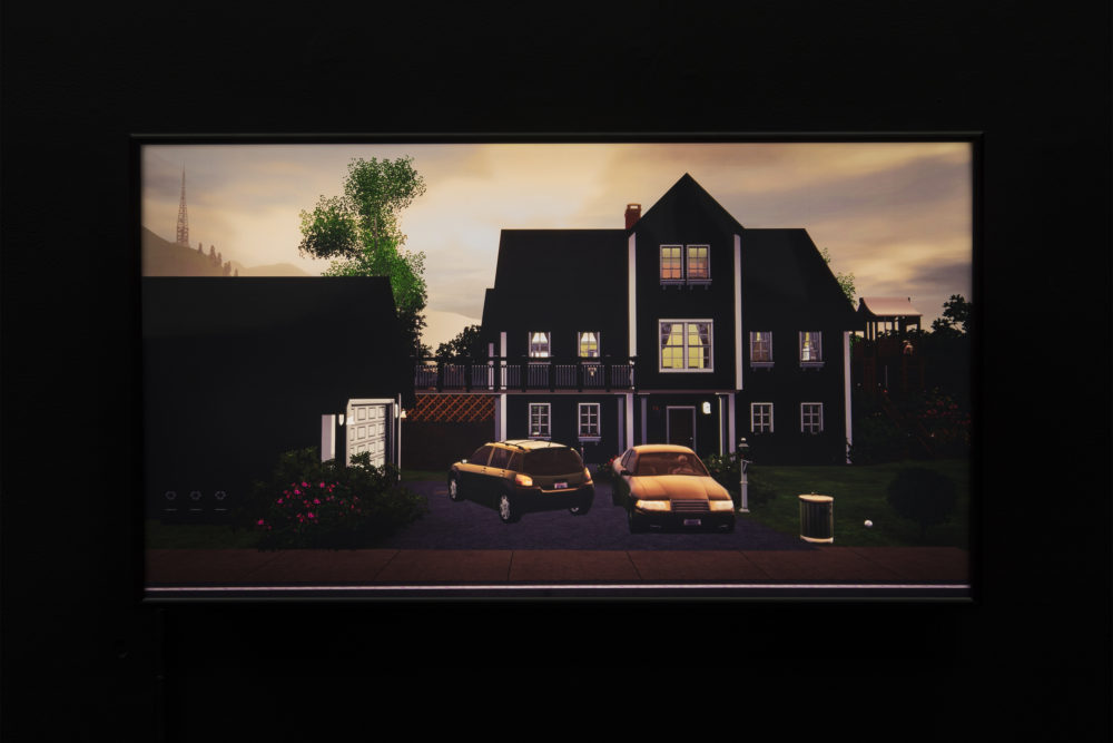 Jacky Connolly Strange Weather (The Divorce) (Detail), 2016 Duratrans backlit film, fluorescent light box